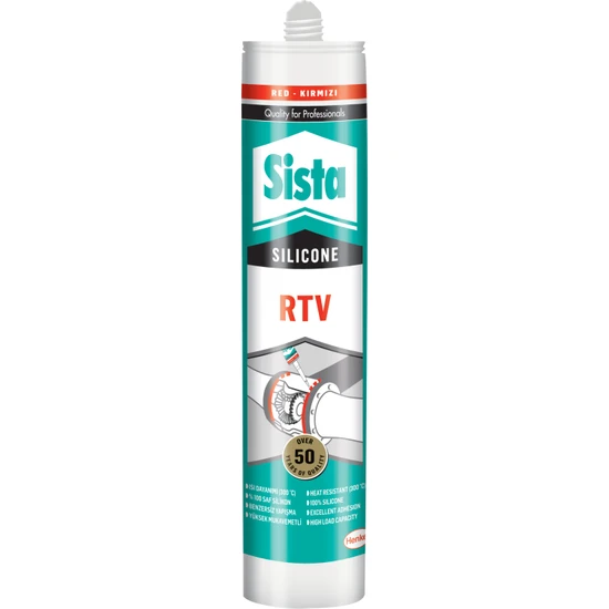 Henkel - Sista RTV Sıvı Conta 310 ml Kırmızı 20 Adet Koli